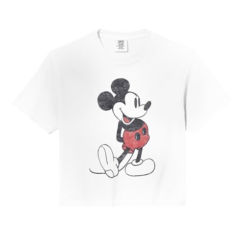 Disney Mickey & Friends Mickey Mouse Vintage Portrait Comfort Colors Crop Top