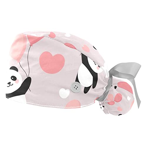 Chapeaux bouffants Ballons Panda JDEZ anti-transpiration pour soulager le front