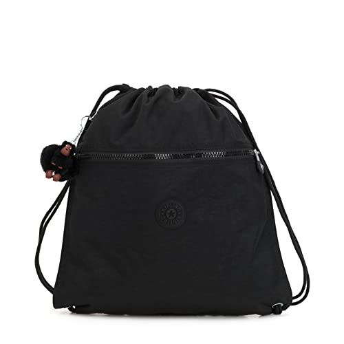 Kipling SUPERTABOO Mittelgroßer Rucksack, True Black (Schwarz)