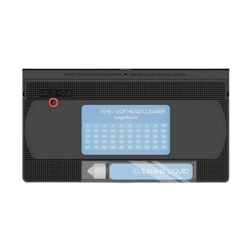 Kit de nettoyage de tête vidéo pour revoir vos cassettes de famille sur lecteur VCR