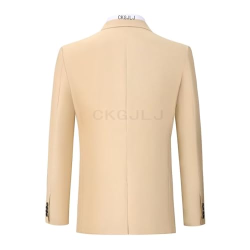 Men's Tuxedos Set Double Breasted Slim Fit 3 Piece Suits Peaked Lapel Wedding Prom Suits Blazer Tux Vest Trousers3