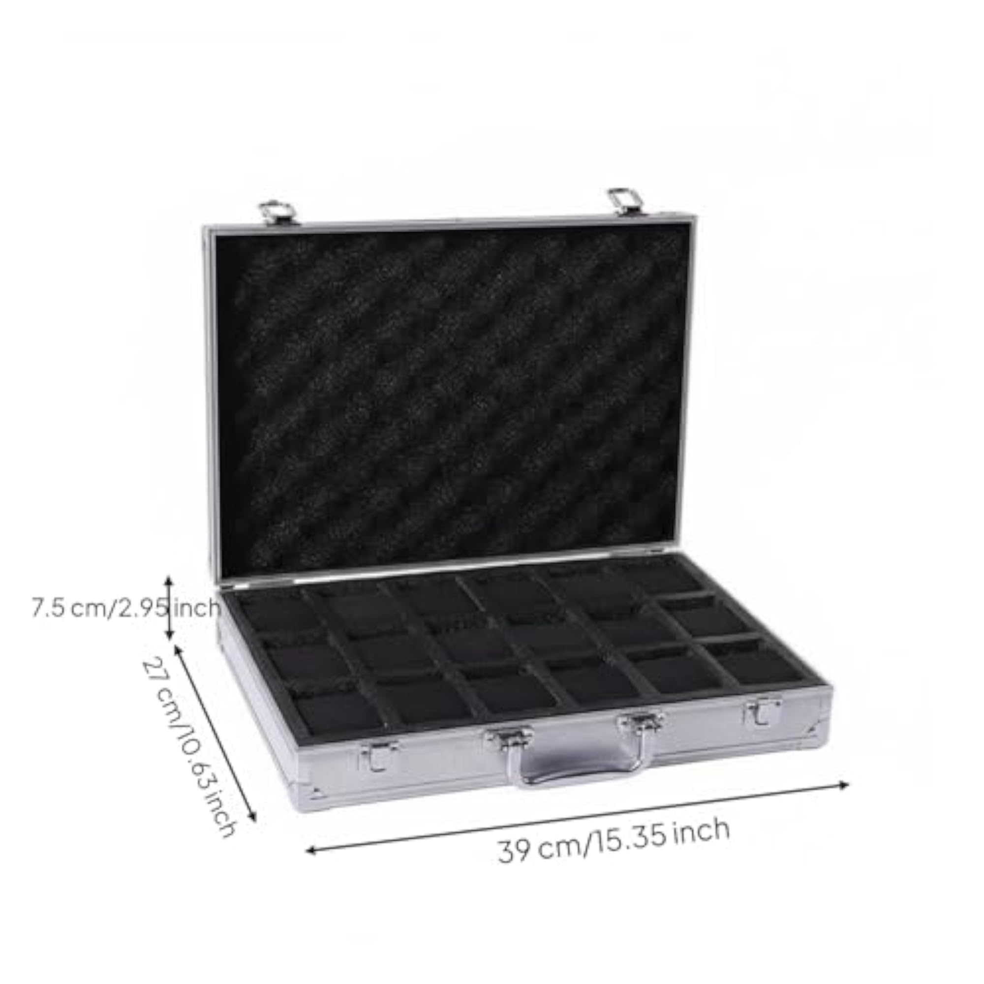 Large Capacity Aluminum Watch Briefcase