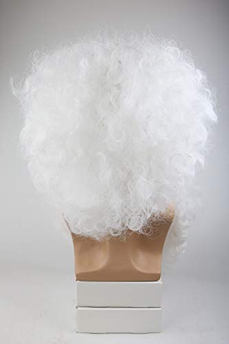 Set Parrucca e Barba Babbo Natale di Capelli Ricci...