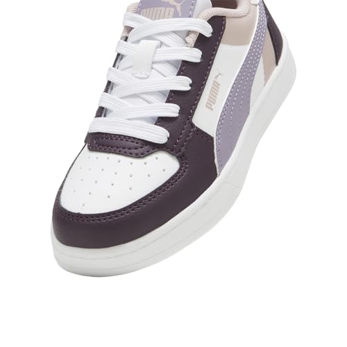 Image of PUMA Unisex-Child CAVEN, Midnight Plum-Pale Plum-PUMA White, Little Kid 11