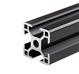 Profilo in alluminio 3030, estrusione lineare quadrata anodizzata nera, spessore parete 1,8 mm, guida quadrata industriale 30x30 mm for linea di assemblaggio di banchi da lavoro a telaio