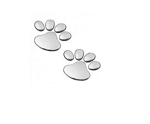 AUTONEST Soonai Foot Mark Car Sticker (Silver) for Volkswagen Polo Cross