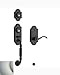 Baldwin 85365.2DCR Ashton Right Handed Double Cylinder Solid Brass Sectional Handleset