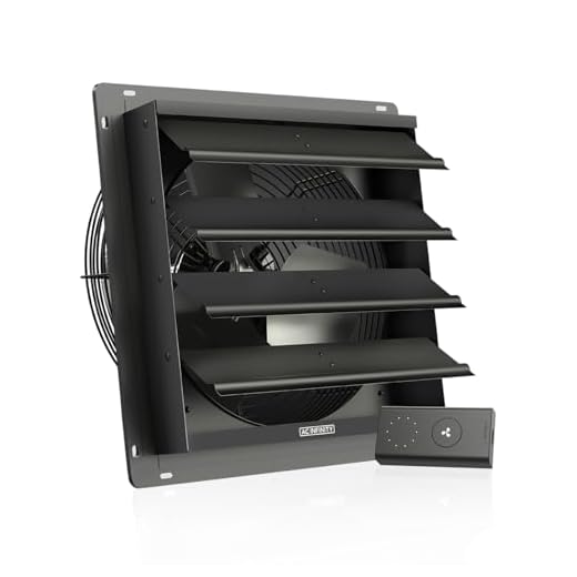AC Infinity AIRLIFT S14, Shutter Exhaust Fan 14-inch with Speed Controller - Wall Mount Ventilation and Cooling for Sheds, Attics, Workshops