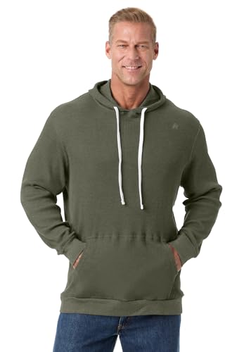 KingSize Men's Big & Tall Tall Waffle-Knit Thermal Hoodie