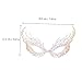 BESPORTBLE Rhinestone Alloy Party Face Mask Women’s Fashion Headband Mask for Dinner Ball Evening Events Random Color