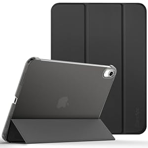EasyAcc Case for iPad (A16) 11th/10th Generation 2025/2022 11/10.9 inch, Slim Hard Protective Cover for iPad 11/10 Gen, Models A3354/A3355/A3356/A2696/A27... Black