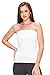Kurve Medium Length Tube Top with Built-in Shelf Bra -Made in USA- (Xs/Med, White)