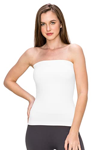 Kurve Medium Length Tube Top with Built-in Shelf Bra, UV Protective Fabric UPF 50+ (Made with Love in The USA)