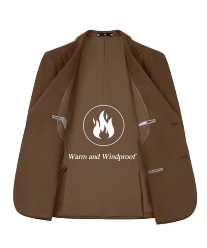 2 Piece Men’s Suit Stylish Faux Leather Slim Fit Suit for Men Suede Peak Lapel Blazer Pants Set4