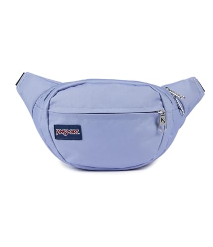 Image of JanSport Fifth Avenue Fanny Pack Crossbody Bags for Women, Men - Stylish, Durable Waist Bag with Adjustable Belt, Main Zippered Pocket, Quick Stash Pocket, Travel Essentials, Lavender Ash
