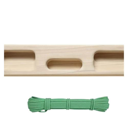 YGLEEULI Plataforma Escalada Escalada Hangboard escaladores Edificio Fuerza Central con Cuerda Colgante Tablero de Madera ejercitador antebrazo diapasón Escalada