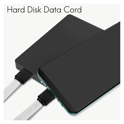 Cable de datos SATA 3.0 III de 50 cm con funda de nylon miniatura 2