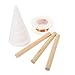 1 Set Bonsai Coil Winding Solid Antenna so Soft Gardening Thread Solid Copper Wire Pure Copper Wire Spool Bare Copper Wire Copper Wire Pole Set Wire Winding Tool Fixture