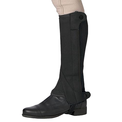 Ovation CHD Elite Amara Ribb Half Chap, Color: Black, Size: 8-10 (464332BLK-0810)