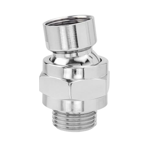 Bestgle Connecteur de douche, connecteur de douche joint sphérique, articulation pour pomme de douche pommeau de douche orientable convient pour connecter les pommes de douche et les tuyaux d'eau