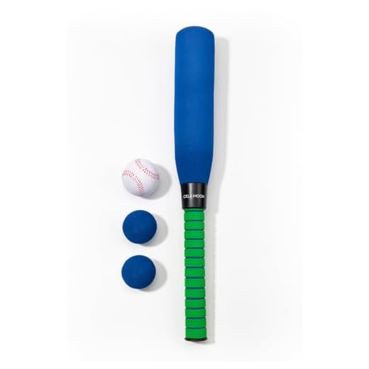CeleMoon Ultra Soft 22 Inch Kids Foam Baseball Bat Toys with 4 Balls Gift for Children Toddlers Boys Girls Age 3-5-8 Outdoor Indoor Sport T Ball Game Playing,Blue