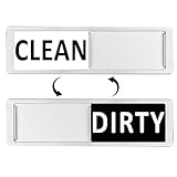 Targa magnetica per lavastoviglie per piatti puliti o sporchi, struttura in metallo con forte magnete per un fissaggio affidabile e chiara indicazione dello stato (D)