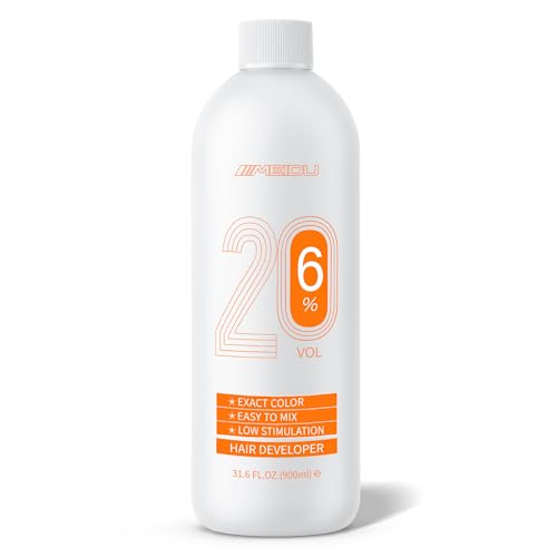 20 Volume Developer for Hair Lightening, 6% Professional Cream Peroxide