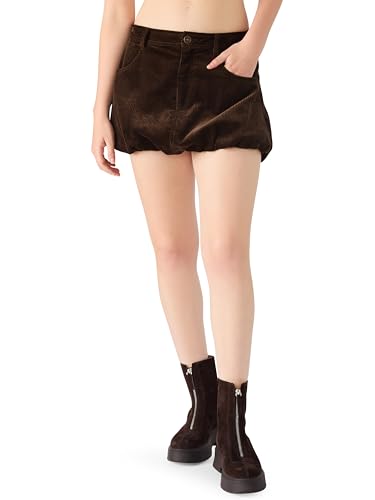 Jupe Simona Steve Madden - Jupe marron foncé expresso taille 0 vêtement femme
