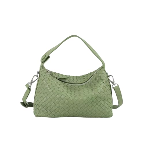 Woven Bag, Premium Leather with Adjustable Straps, Spacious