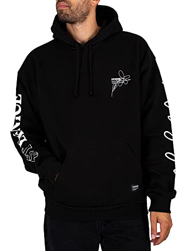 Dr. Denim Damien Sudadera con Capucha, Remolino Negro, XL para Hombre Cover