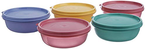 Tupin Tupperware Buddy - Set di ciotole da 300 ml, 5 pezzi (il colore può variare)