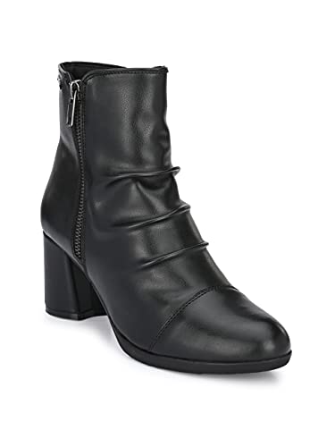 Image of Delize Women mid heel high western boots 57015