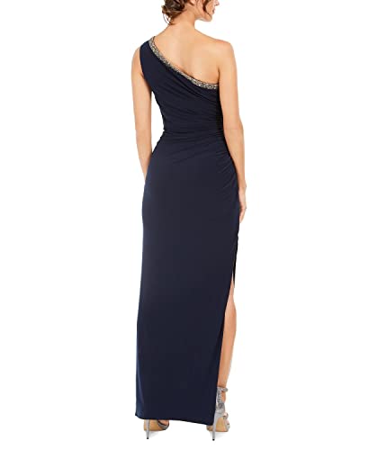 Image of Adrianna Papell Women's One Shoulder Jersey Gown