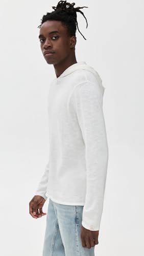 rag & bone Men's Linen Blend Classic Hoodie4