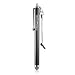 Stylus, Wisdompro 4.7" Universal Microfiber Mesh Tip Styli with 2pcs Replacement Tips and Tether for Capacitive Touch Screen iPads, Tablets, iPhones, Samsung Galaxy Note/Tab and more (Black)
