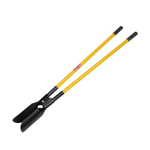 Neilsen CT1148 - Post Hole Digger with 1510mm Fibreglass Handles and Rubber Grips for Fence and Gate Post Installation