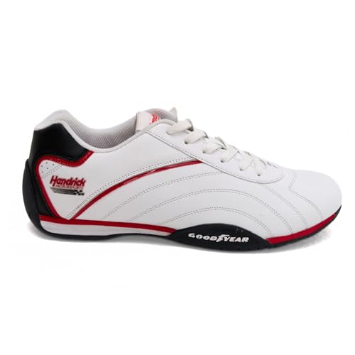 Goodyear Mens Ori Racer Sneakers – Hendrick Motorsports Low-Top Lace Up Performance Sneakers, Leather & Mesh Lining2