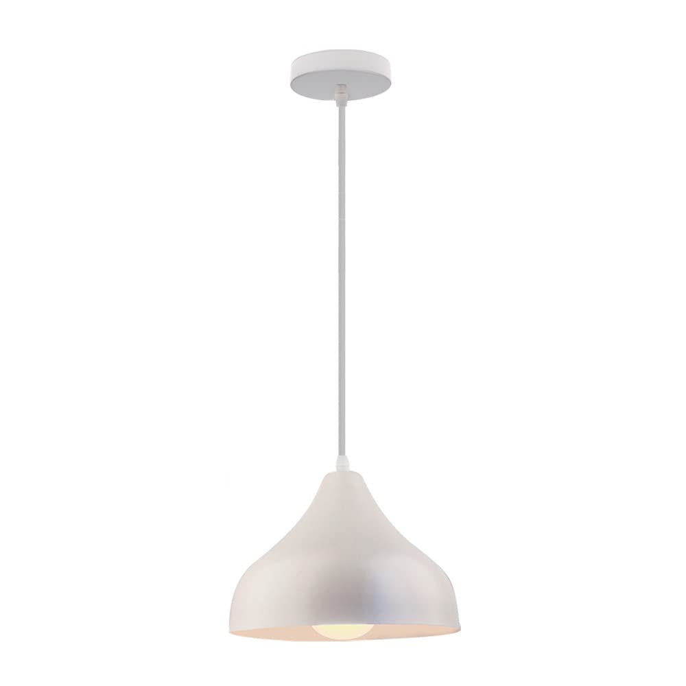 Dôme d'éclairage de plafond réglable blanc pour table de repas et bar - 5