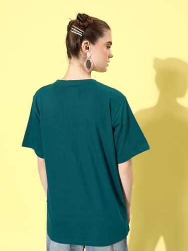 Image of Dillinger Blue Graphic Oversized T-Shirt
