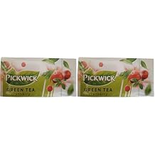 Pickwick Dutch Tea | Green Tea Cranberry - 20 Bags | 1.05 Ounce Total Weight Pack of 2