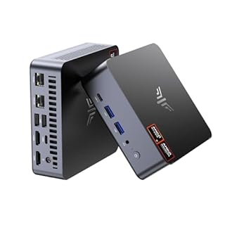 NiPoGi AM21 Mini PC ΑΜD Ryzen 7 8745HS(8C/16T, Max 4,9 GHz) 16Go DDR5 5600MHz(Max 96Go)+ 512Go M.2 NVMe SSD(Max 4 To)4K Quad Affichage(USB4/HDMI 2.1/Type-C) WiFi 6/BT 5.2/Dual LAN Ordinateur de Bureau