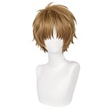 FENNIDICE Li Syaoran Cosplay Wig Hair Role Play Halloween Costume Party Wigs + Wig Cap