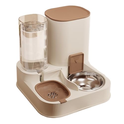 Mangeoire automatique pour chat 2 en 1 contre la faim et la soif des animaux de compagnie