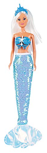 Simba 105733498 - Steffi Love Colour Swap, 3 Assorted Designs, Only One Item Delivered, Doll As A Mermaid With Sequin Tail Fin And Great Swap Effect, 29 Cm, For Children From 3 Years #TOP2