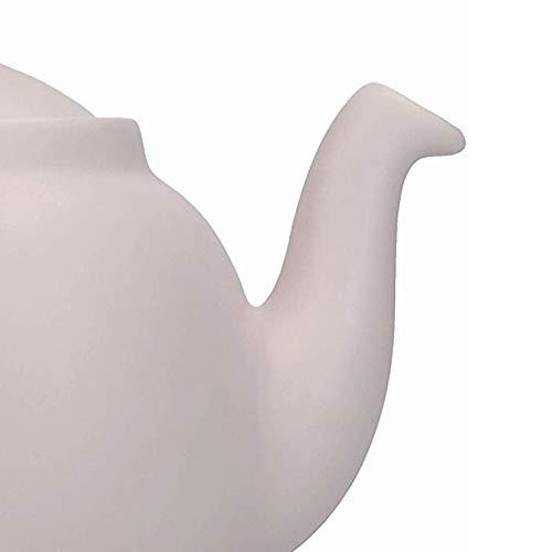 KitchenCraft London Pottery Tetera Pequeña con Colador Incorporado de Cerámica, 600 ml (2 Tazas) - Rosa - Imagen 3
