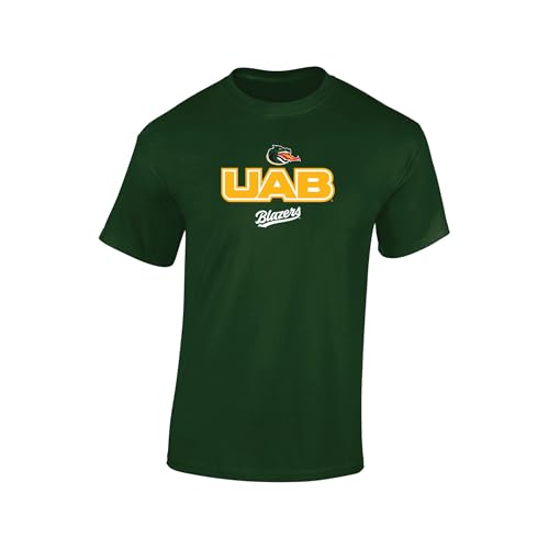 J2 Sport University of Alabama at Birmingham Shirt, UAB Blazers T-Shirt, Tee, Apparel Forest Green