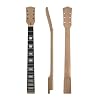 22 fret electric guitar neck 24.75 inch Mahogany wood Rosewood Fretboard white trapezoid inlay Unfinished