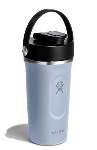Image of Hydro Flask Shaker Bottle - Insulated Stainless Steel Gym Bottle for Pre Workout & Protein 24 Oz Surf Blue