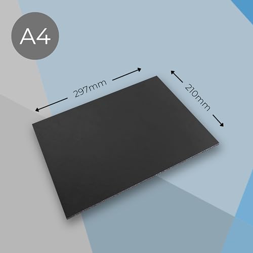 Cathedral Schaumstoffplatte A4 20 Stück Schwarz