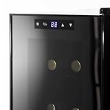 Dellonda Baridi Black 12 Bottle Wine Fridge Cooler, Super Quiet 25dB, Touch Control, LED - DH73 - Image 9